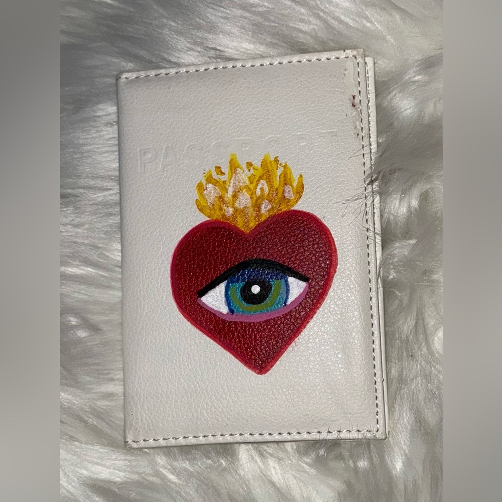 Sacred Heart Passport Holder